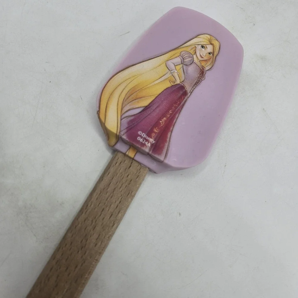 Disney Rapunzel silicone spatula with wooden handle